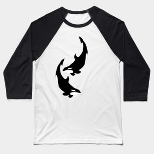 Diving orca Baseball T-Shirt